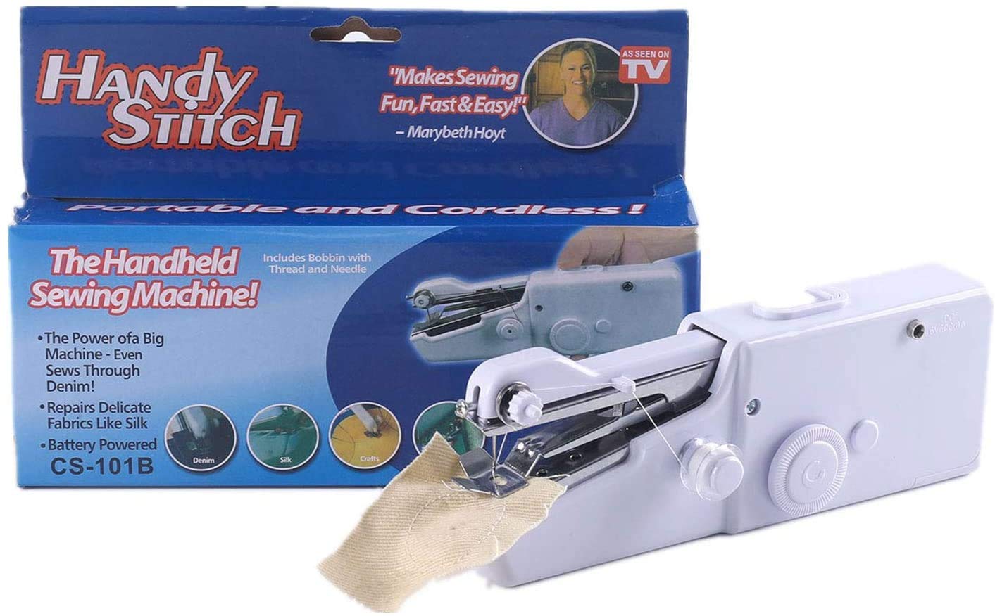 Cordless Handheld Electric Mini Sewing Stitching Machine - Lazy ...
