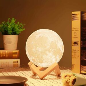 Moon Night Lamp with Stand for Bedroom