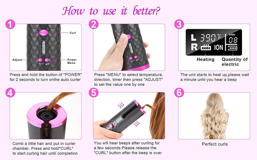 Cordless Automatic Hair Curler - Lazy Dropshipping Store