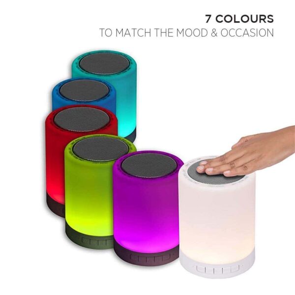 Bluetooth Speaker with Smart Touch LED Mood
