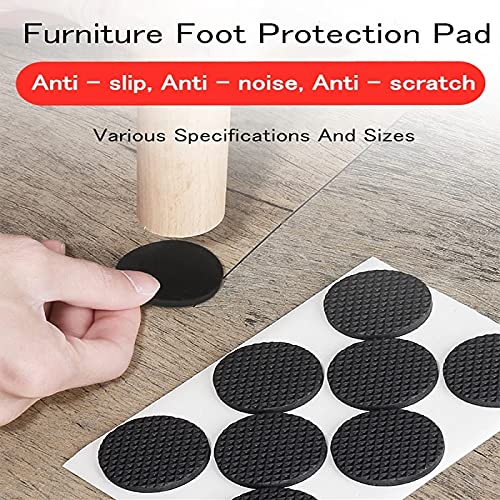 12 Pcs Furniture Soft Anti Slip Mat - Round