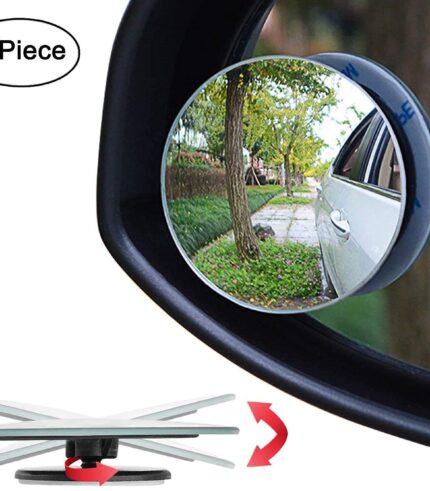 Glass Blind Spot Round Wide Angle Adjustable 360° Rotate Convex Rear View Mirror