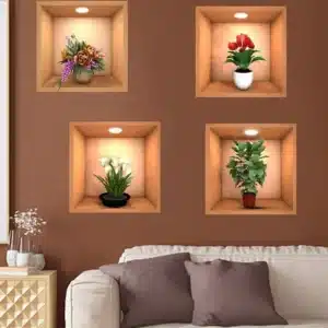 Amazing 3D Wall Decor Stickers! (Pack of 4)